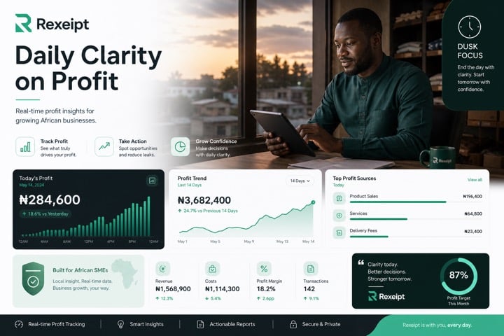 Visual for Daily clarity on profit