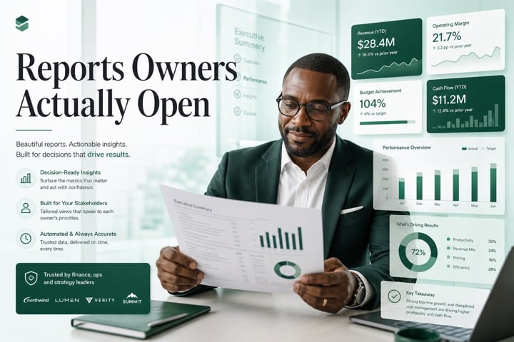 Visual for Reports owners actually open